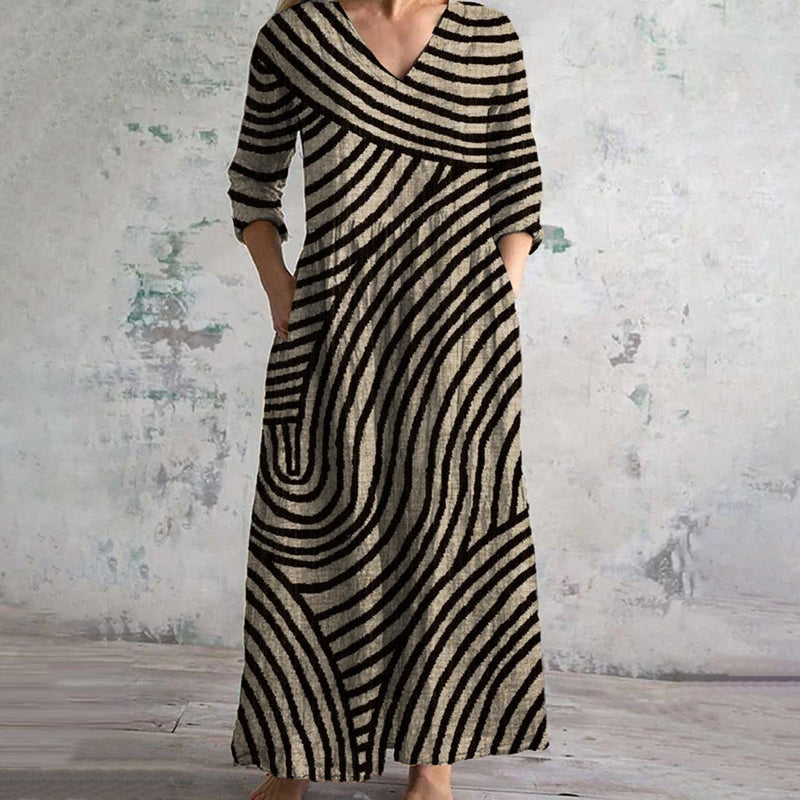 ABITO VINTAGE A RIGHE EVE