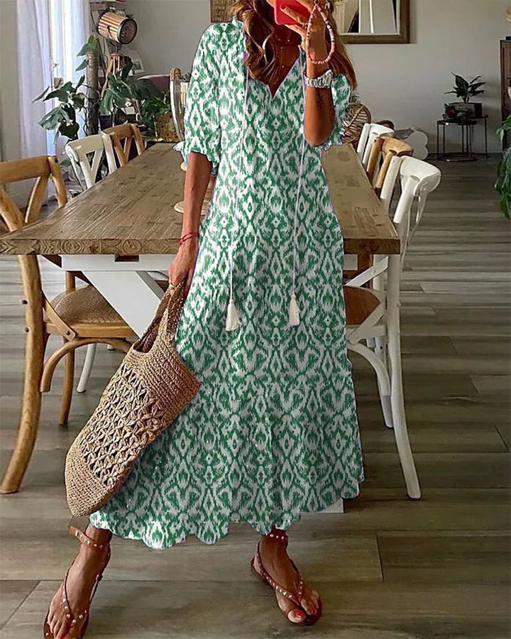 ABITO AURORA BOHO CON COPERTURA DEL VENTRE