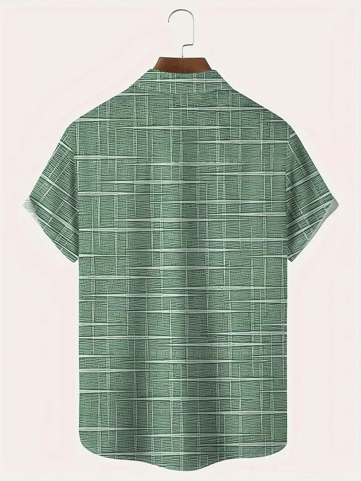 Camicia Haroyan con motivo a righe a quadri alla moda