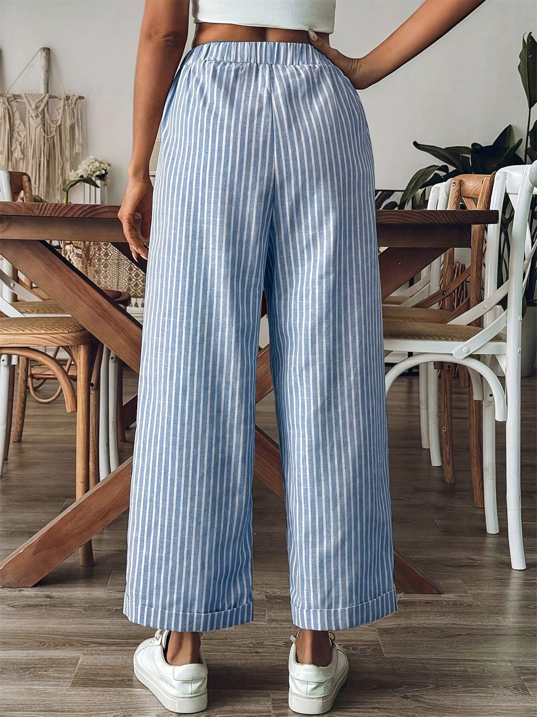 Pantaloni a righe Leona