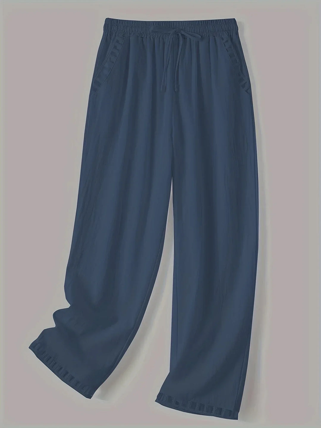 Pantaloni cropped Tracey con finiture a contrasto