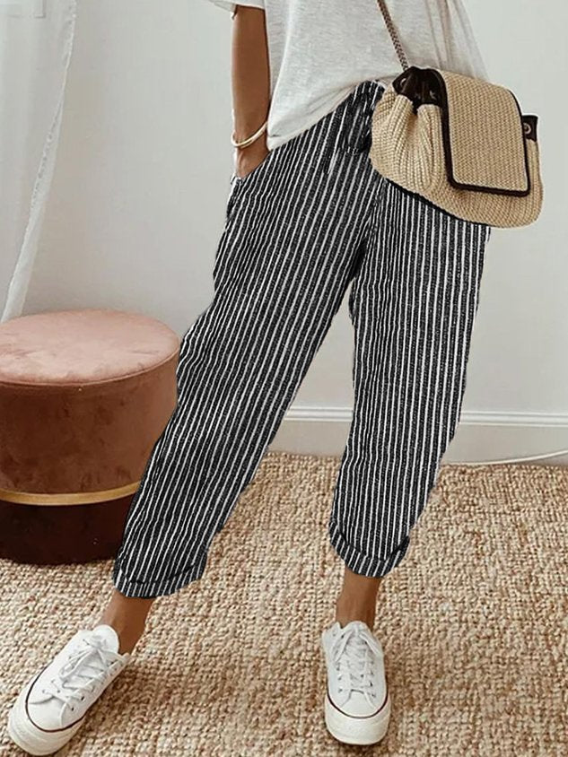 LUCY - Pantaloni di lino di lusso