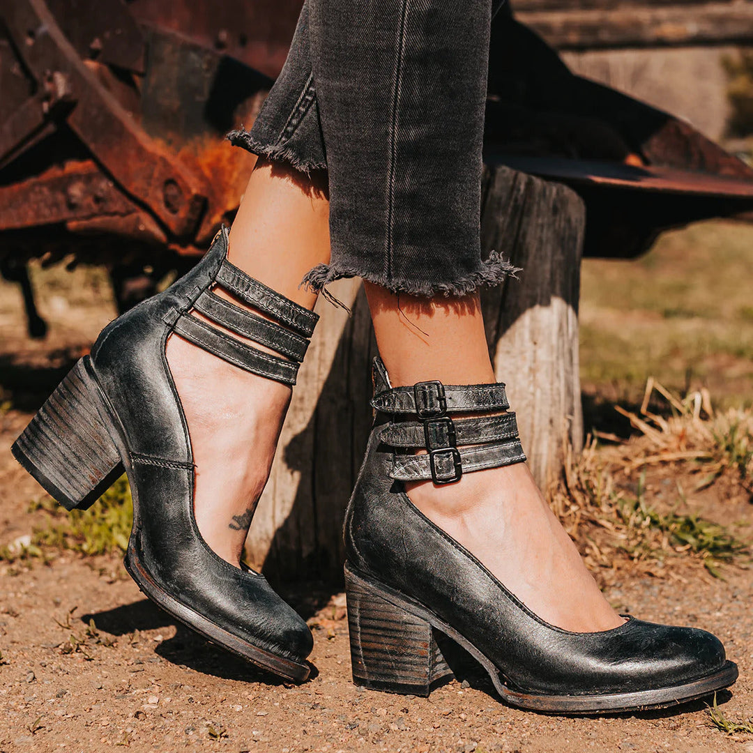 Scarpe con tacco a blocco con cinturino Rina