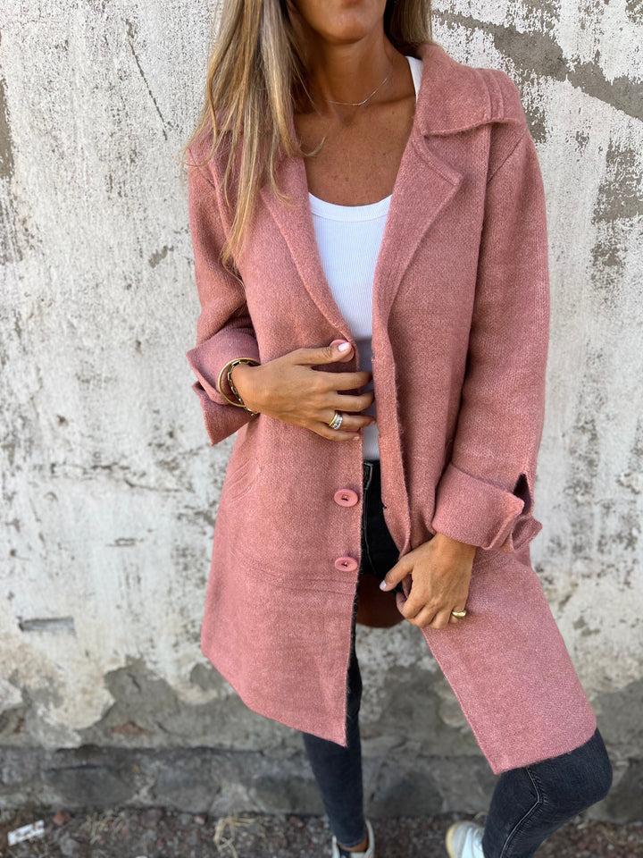 cappotto a maglia lunga ada