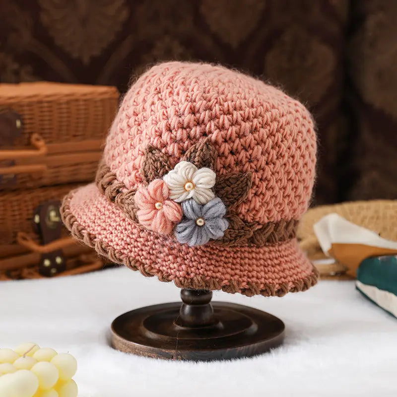 Cappello a secchiello in maglia Liora