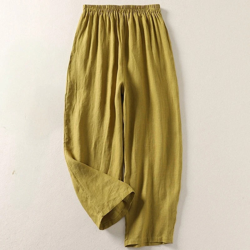 PANTALONI COMODI DI LINO ALISA