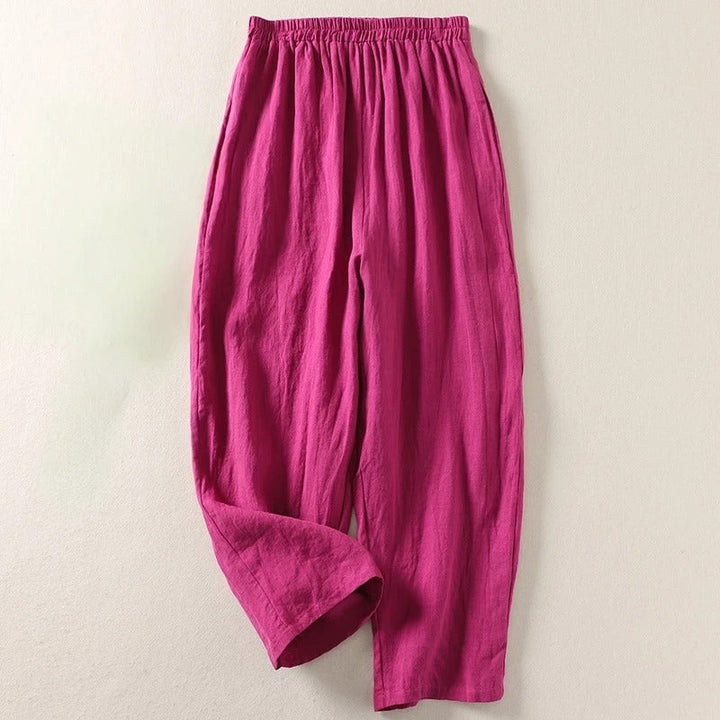 PANTALONI COMODI DI LINO ALISA