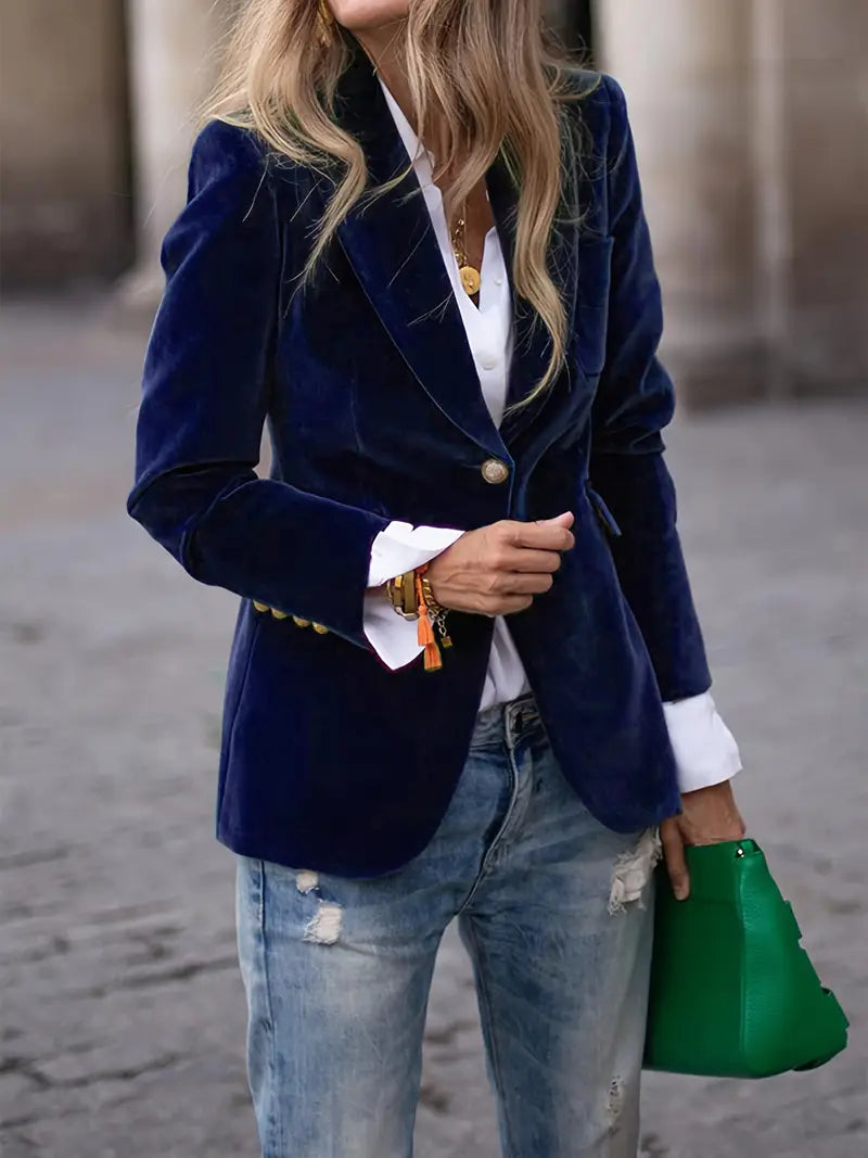 Isabella Blazer elegante in velluto