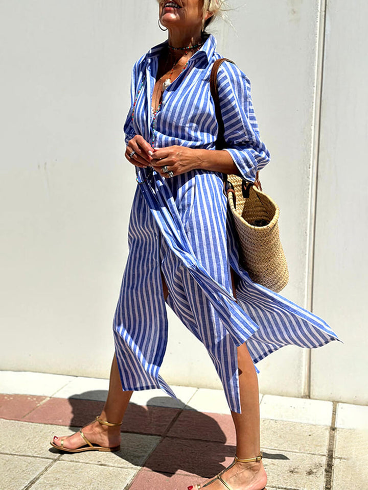 CAMICIA A RIGHE ELLE
