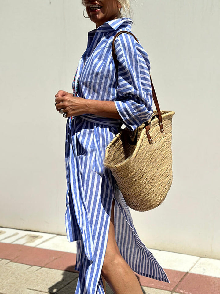 CAMICIA A RIGHE ELLE
