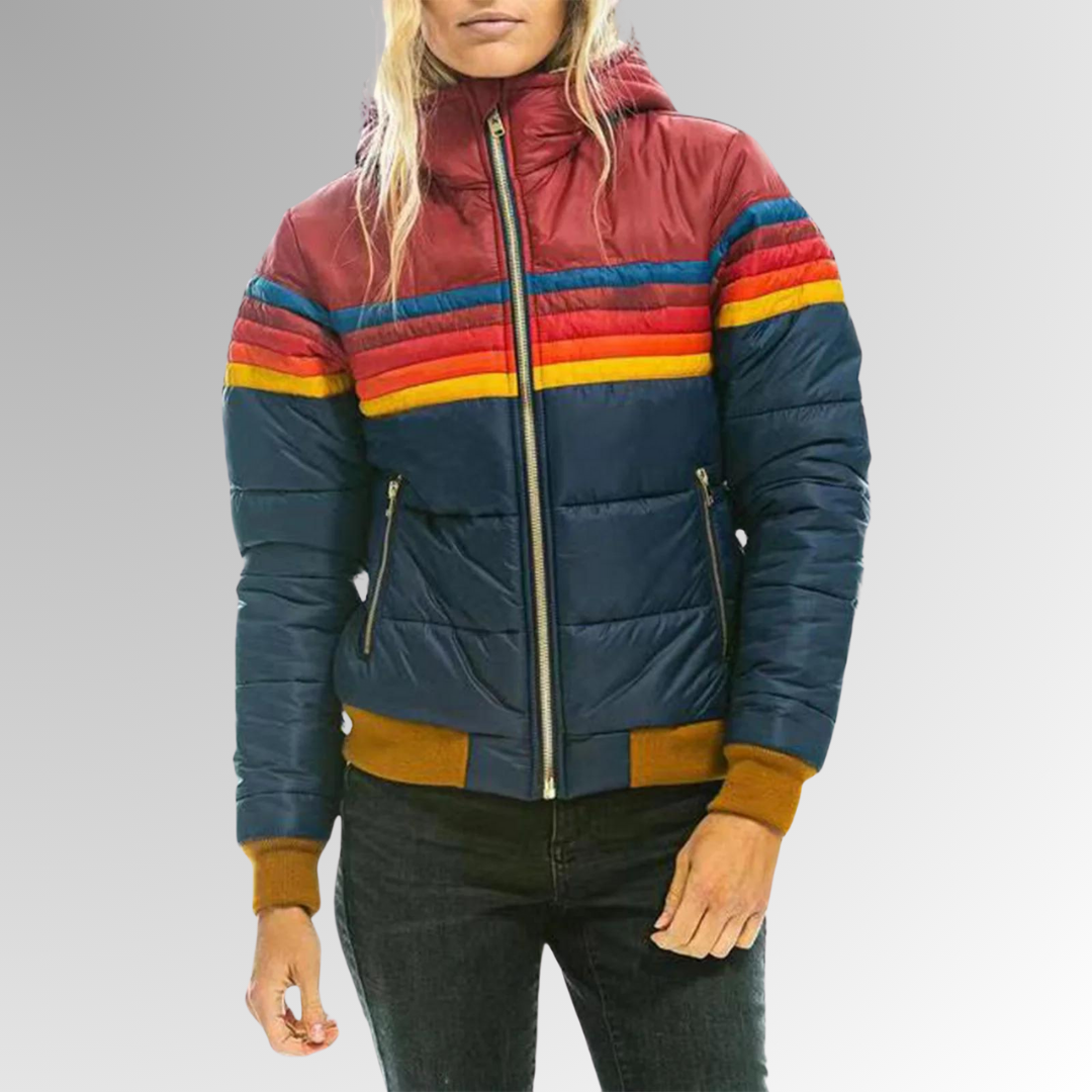 Giacca Dina Rainbow Puffer