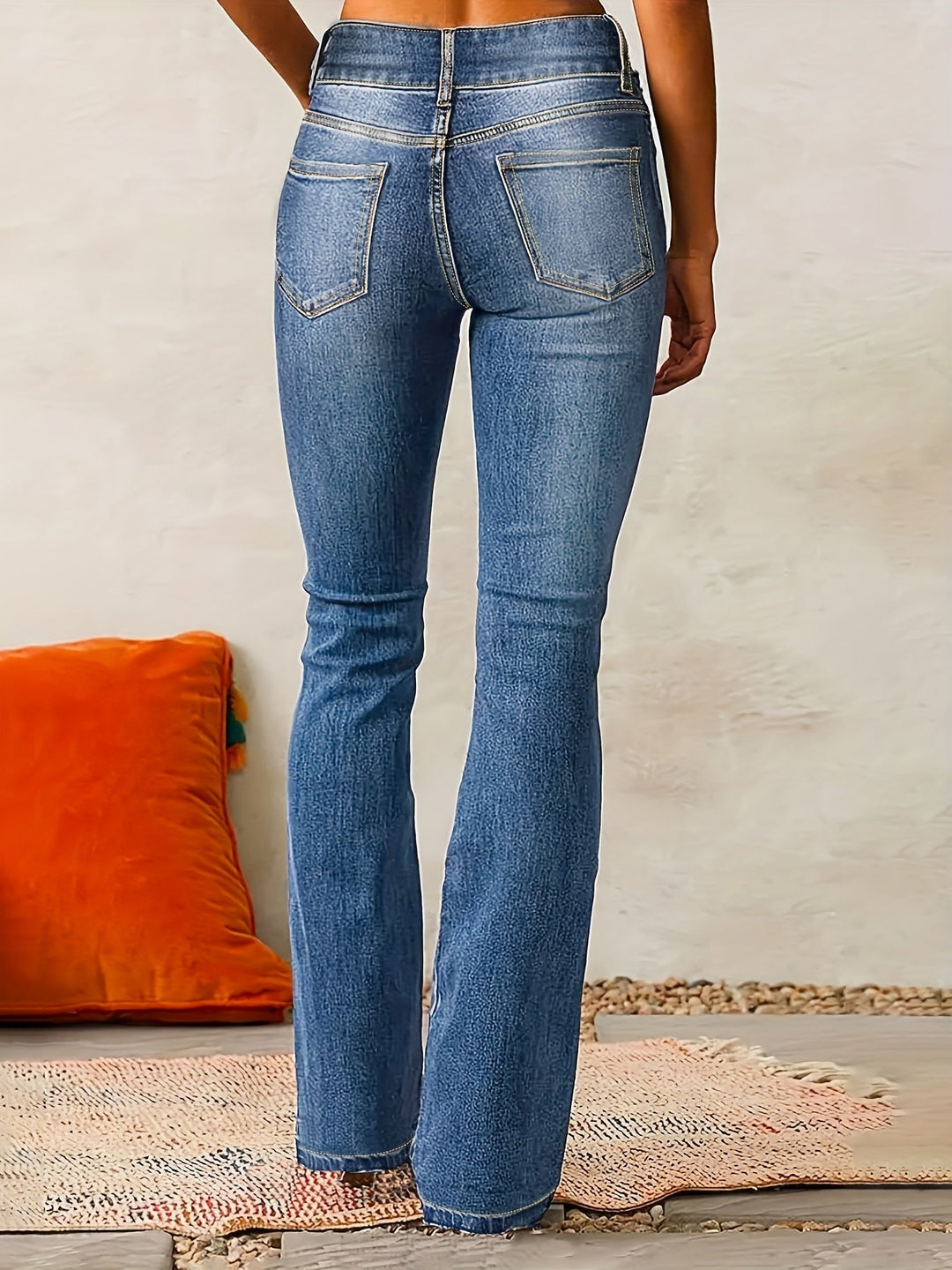 Aya - Jeans svasati a vita alta