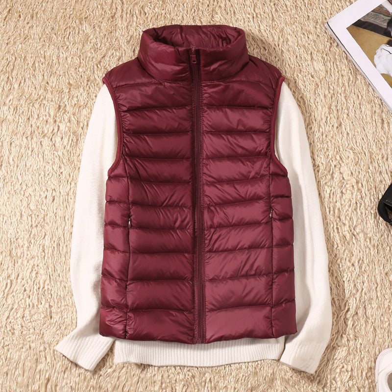 Gilet impermeabile Galora con piuma d'anatra bianca