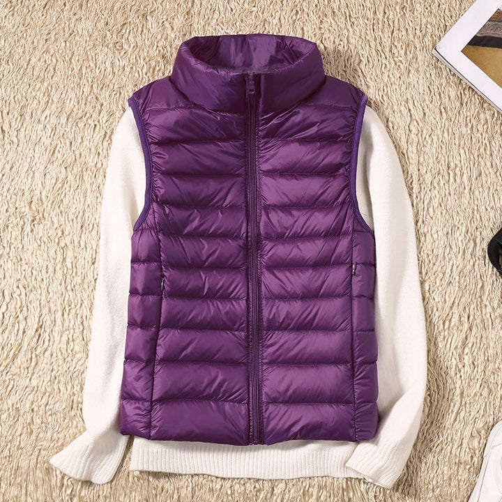Gilet impermeabile Galora con piuma d'anatra bianca