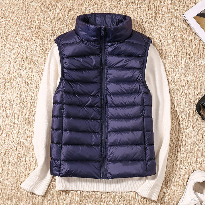 Gilet impermeabile Galora con piuma d'anatra bianca