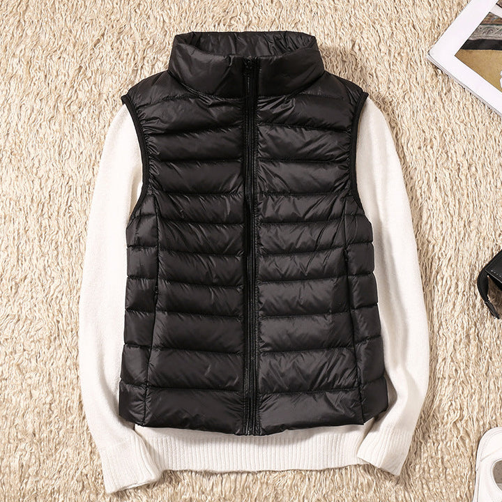 Gilet impermeabile Galora con piuma d'anatra bianca