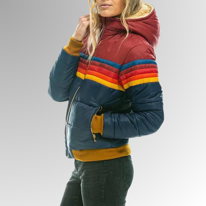 Giacca Dina Rainbow Puffer