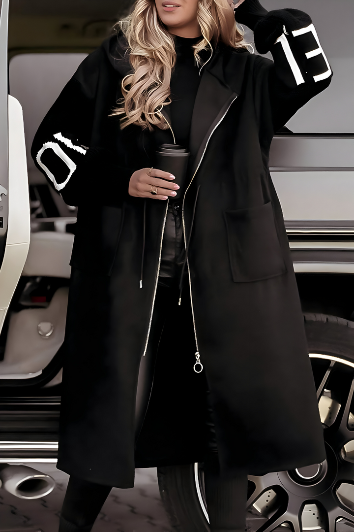 ROSANA Elegante cappotto con cappuccio