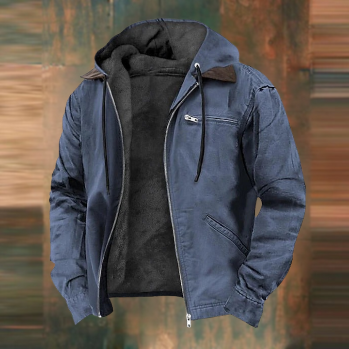 NATE - Giacca con zip e cappuccio