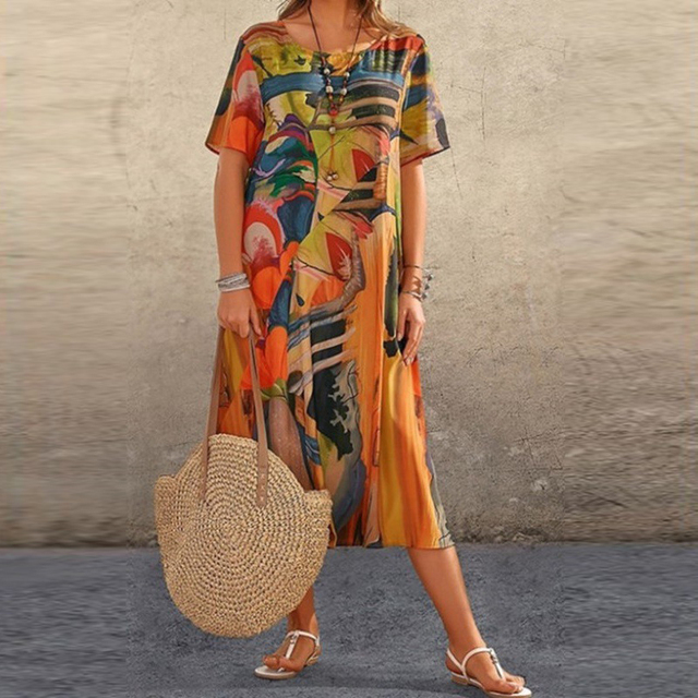 Phoebe - Vestito floreale confortevole