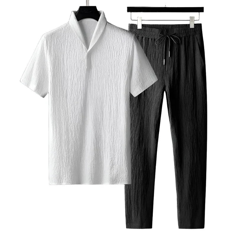 Polo e pantaloni in cotone