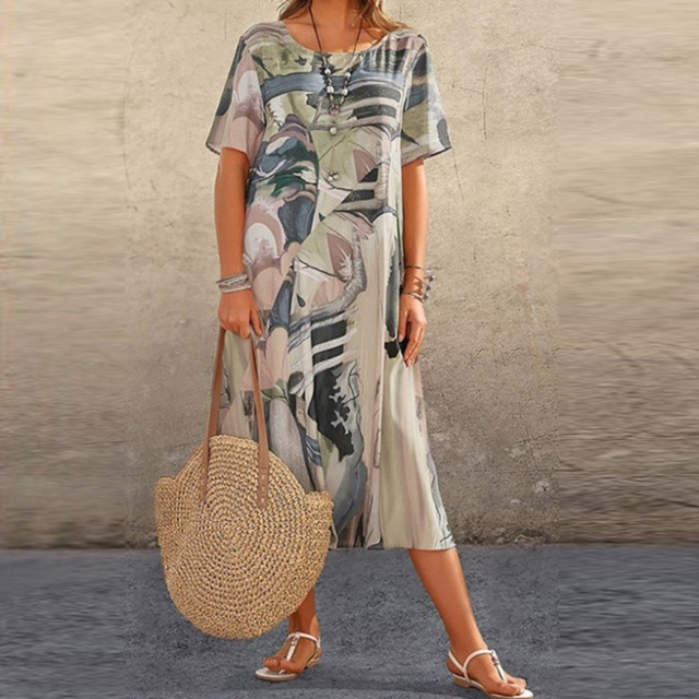 Phoebe - Vestito floreale confortevole