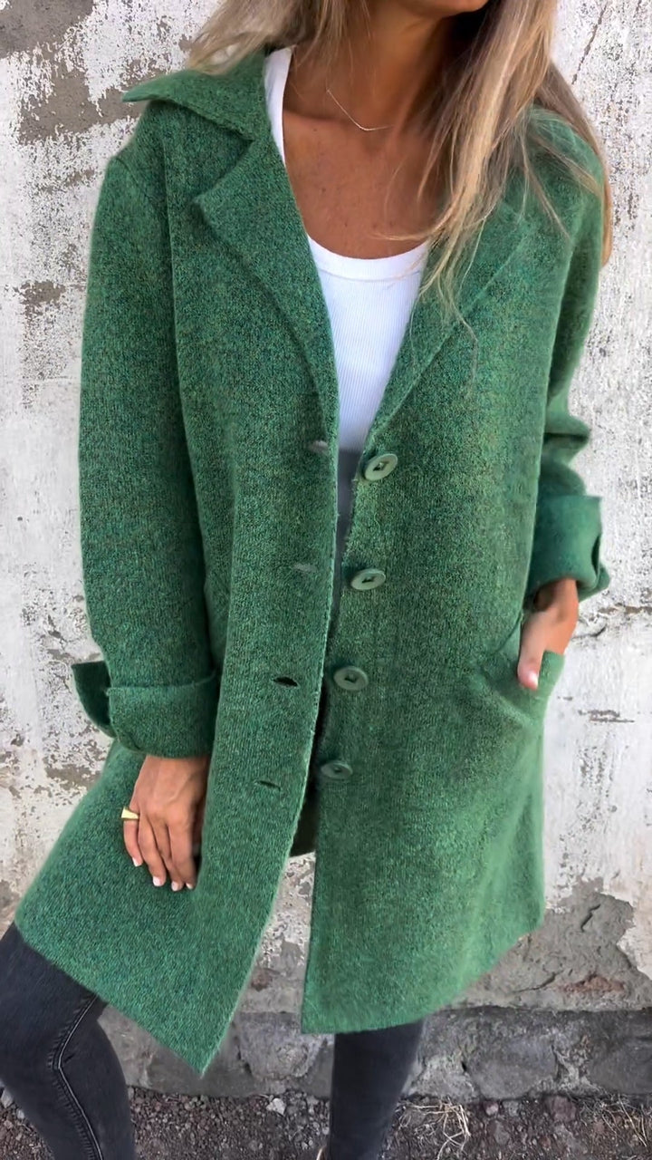cappotto a maglia lunga ada