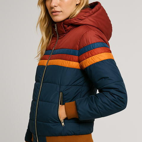 Giacca Dina Rainbow Puffer