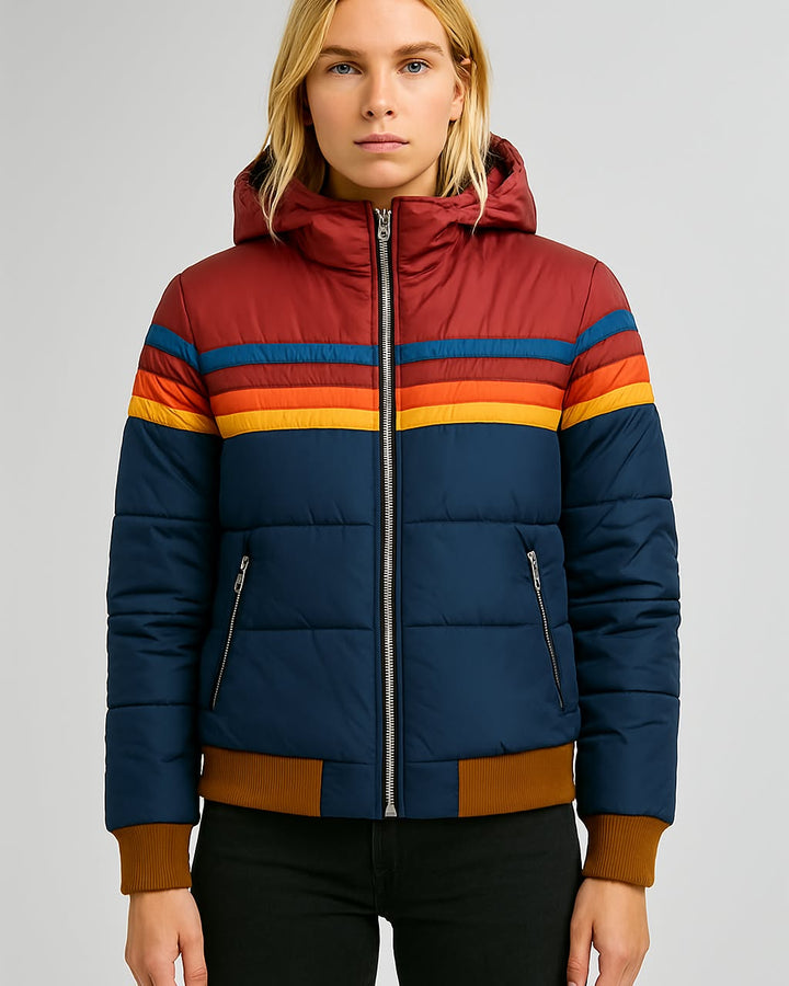 Giacca Dina Rainbow Puffer