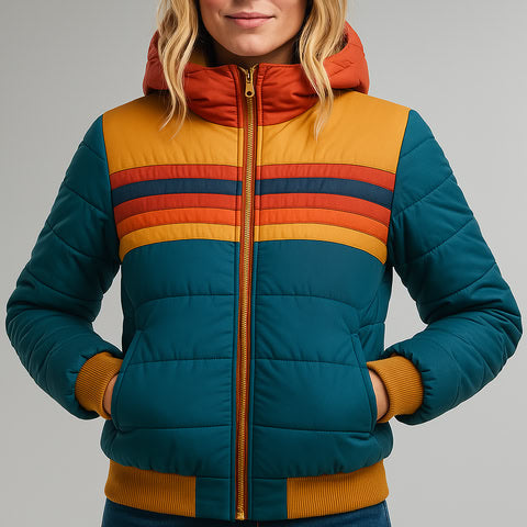 Giacca Dina Rainbow Puffer