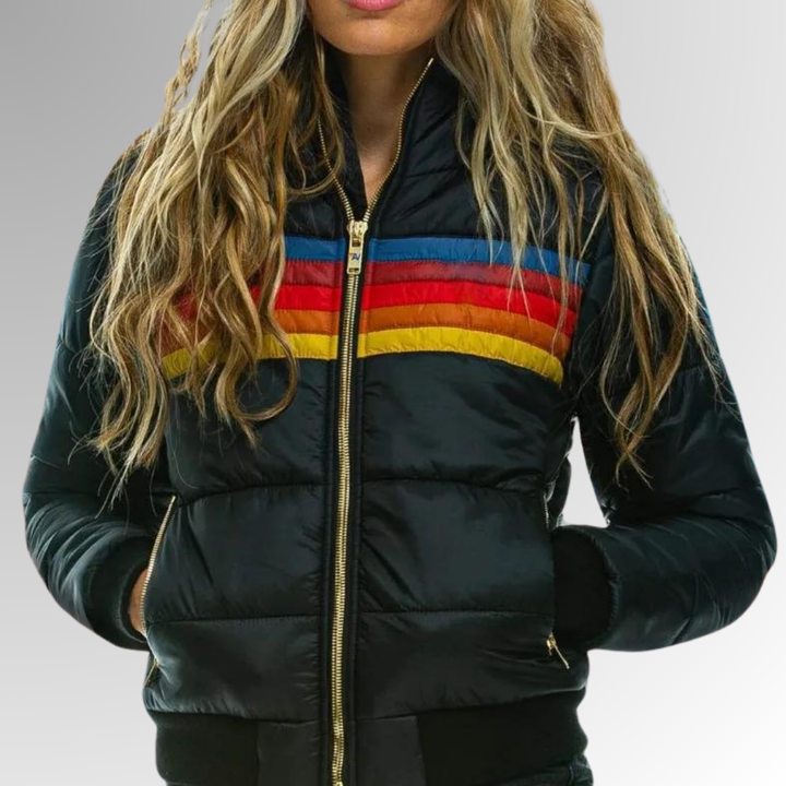 Giacca Dina Rainbow Puffer