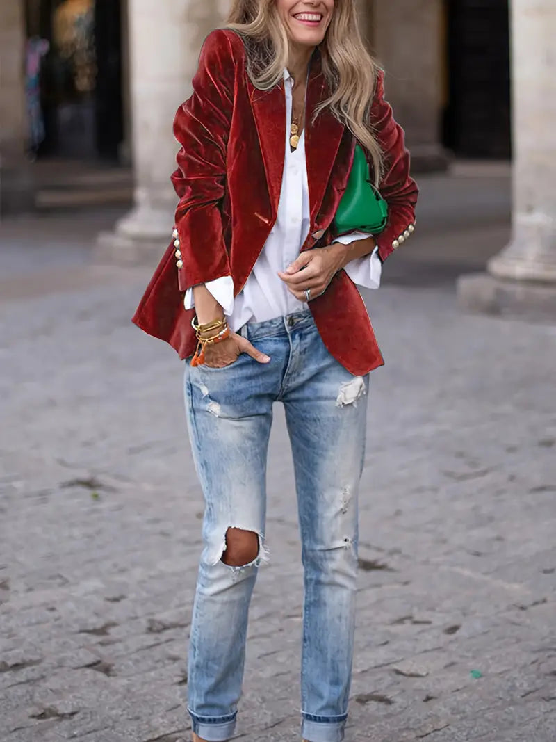 JULISSA BLAZER ELEGANTE IN VELLUTO