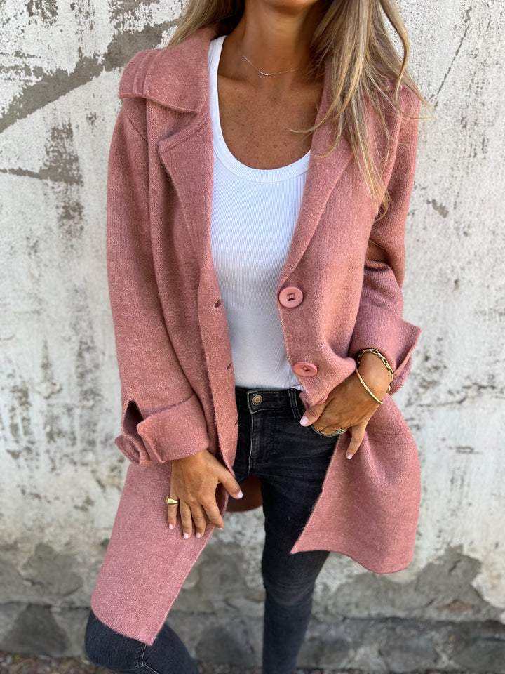 cappotto a maglia lunga ada
