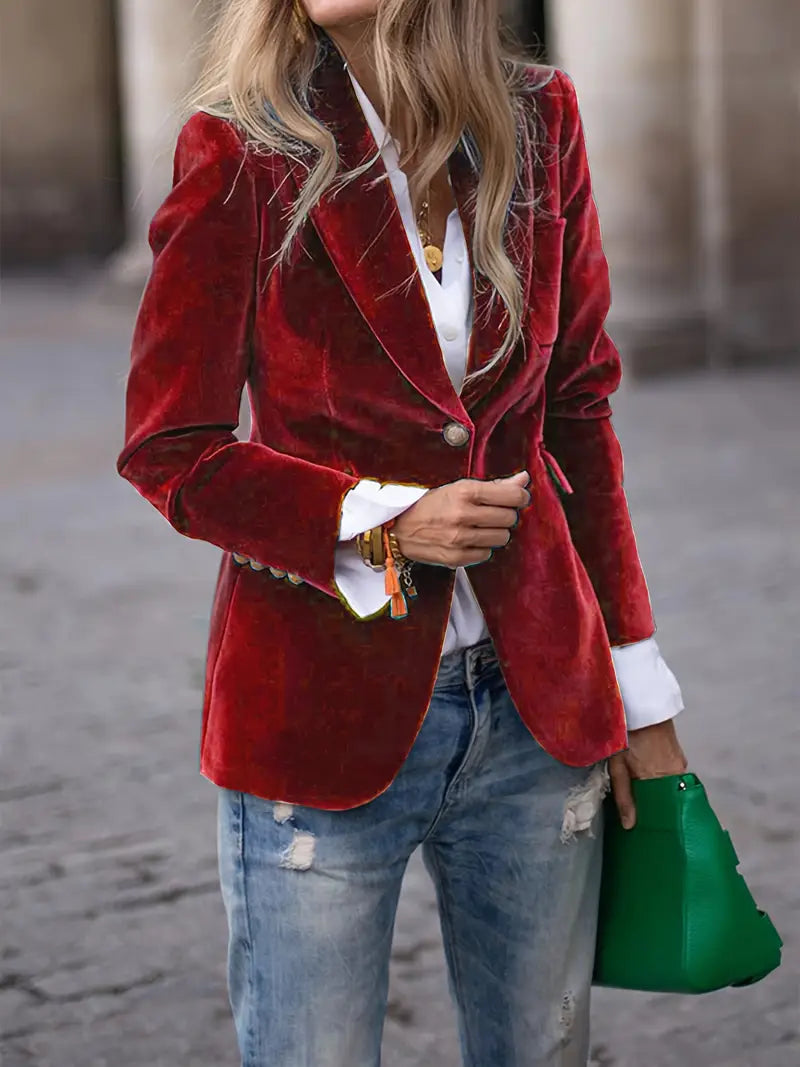Isabella Blazer elegante in velluto