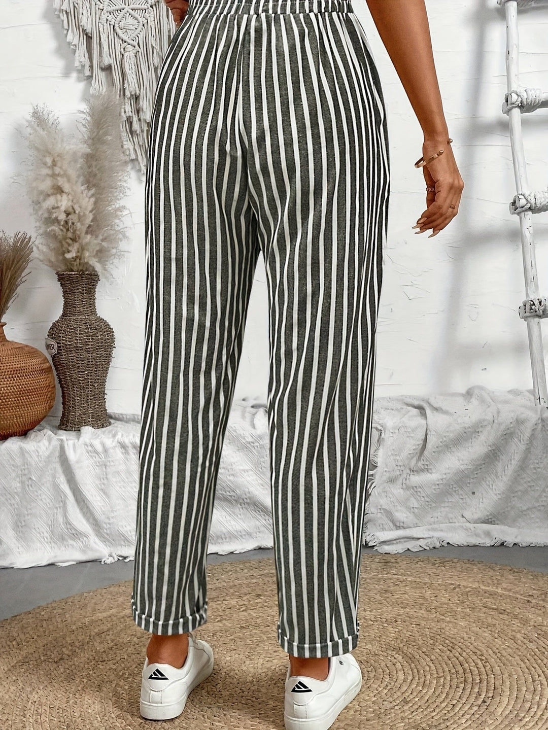 Pantaloni a righe Ava