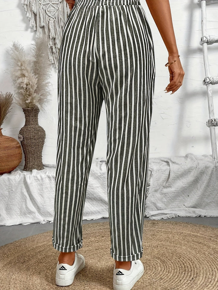 Pantaloni a righe Ava