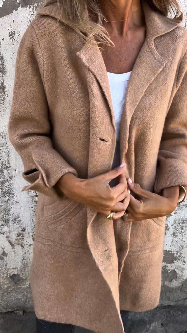 cappotto a maglia lunga ada