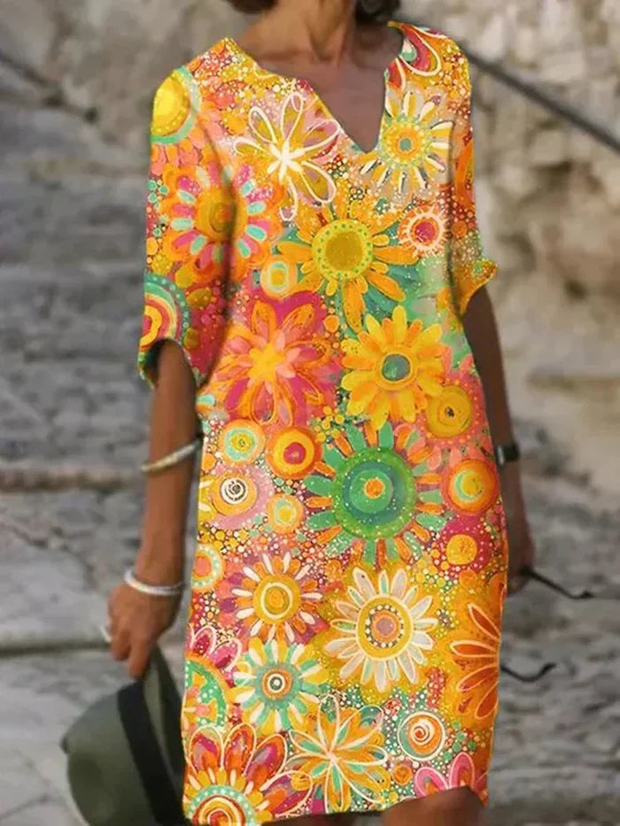 Beth - Vestito floreale colorato