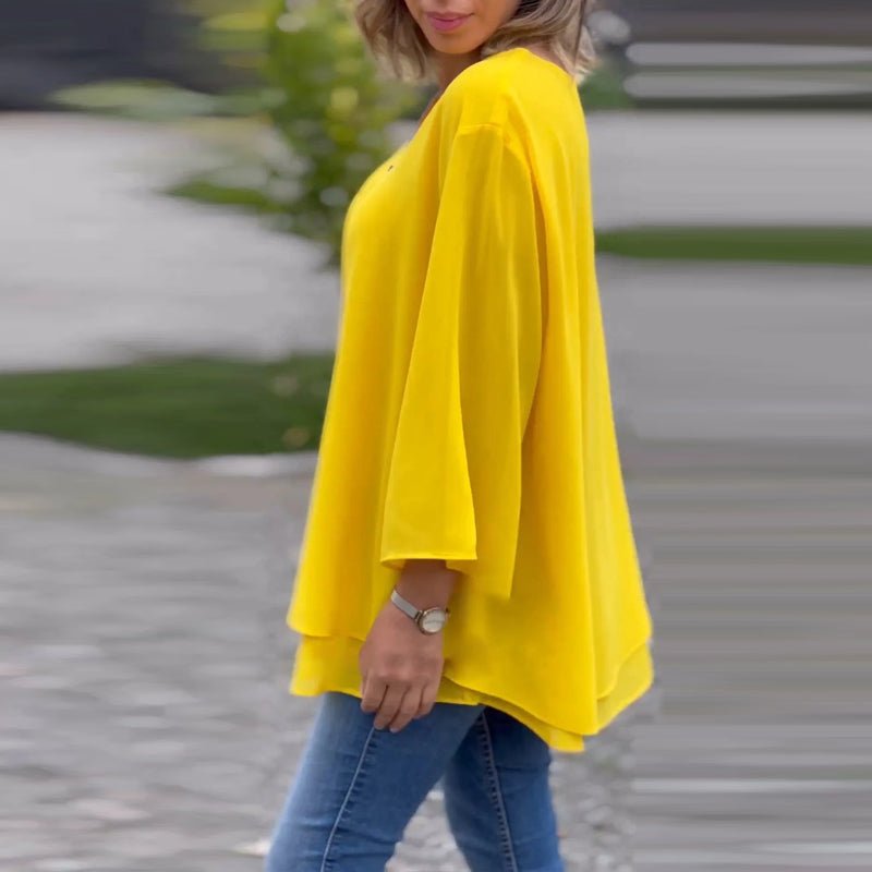 Camicetta Lorelai con cerniera in chiffon