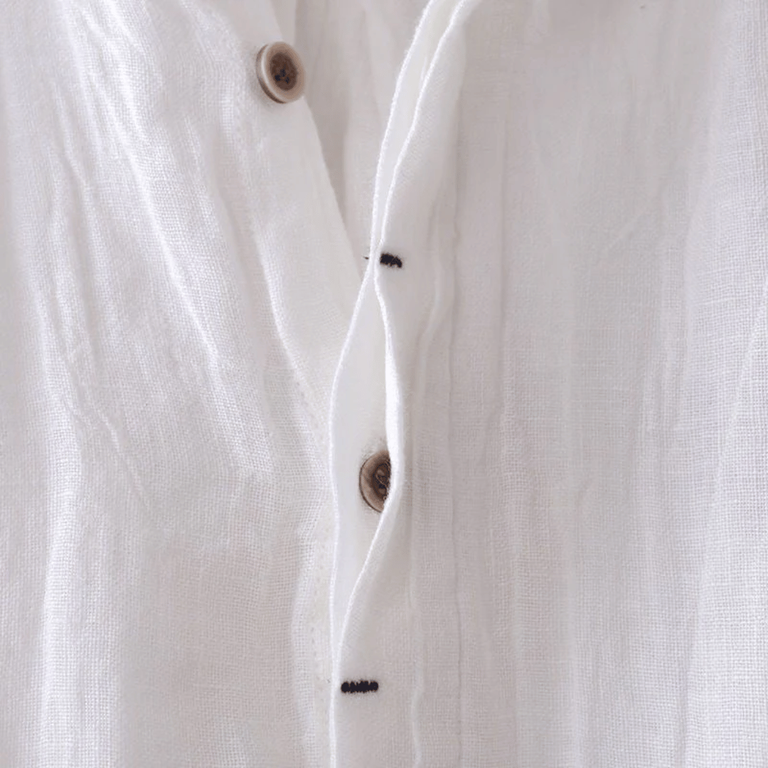 Camicia di lino a maniche corte David
