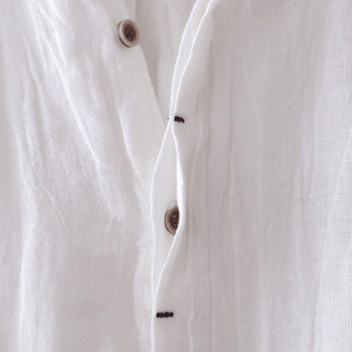 Camicia di lino a maniche corte David