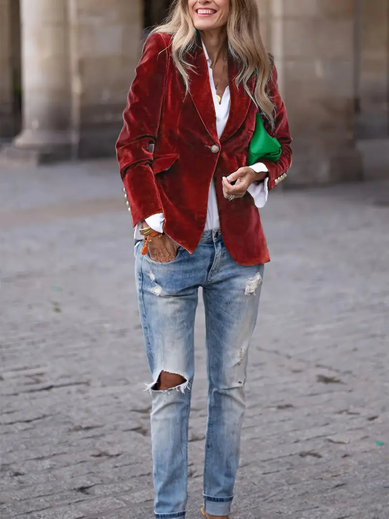 JULISSA BLAZER ELEGANTE IN VELLUTO