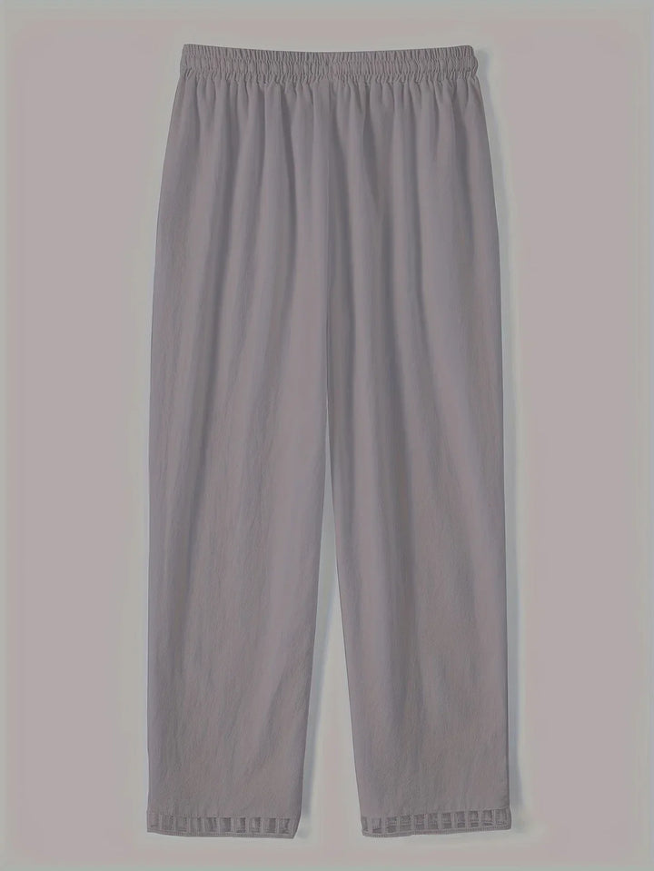 Pantaloni cropped Tracey con finiture a contrasto