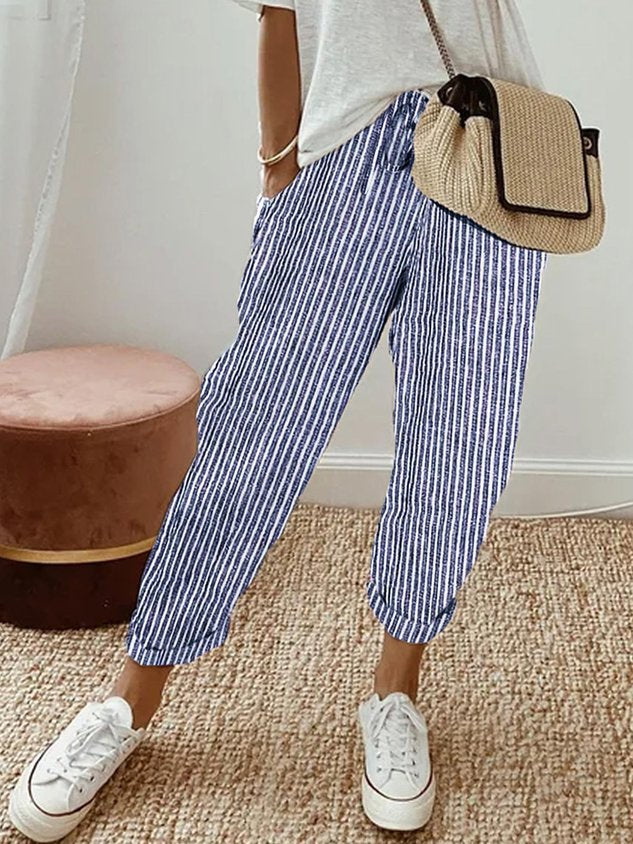 LUCY - Pantaloni di lino di lusso