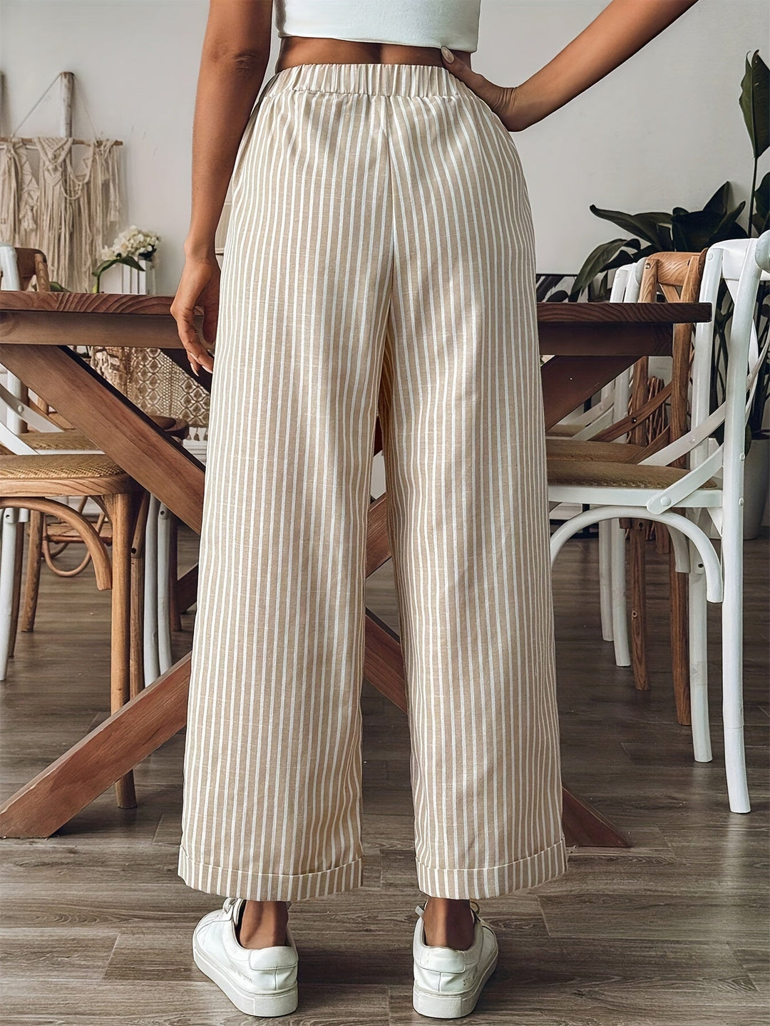 Pantaloni a righe Leona