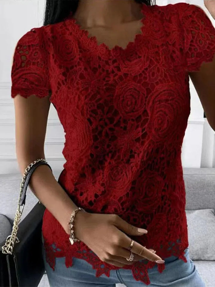 Vintage Lace Patchwork Blouse