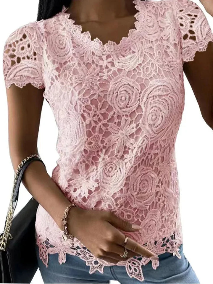Vintage Lace Patchwork Blouse