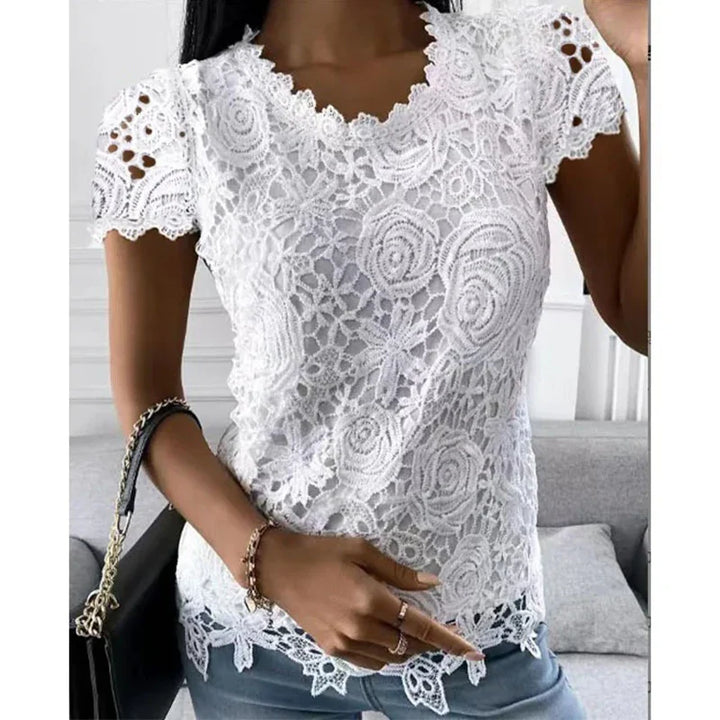 Vintage Lace Patchwork Blouse