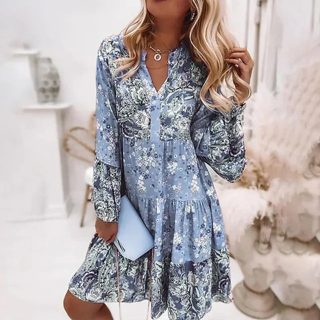 Kimberly - Vestito da spiaggia floreale Boho