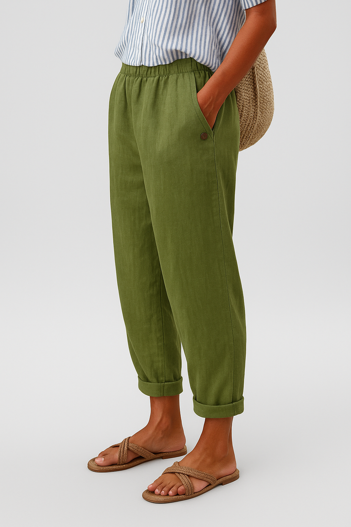 Pantaloni alla moda Yanchik con tasche laterali
